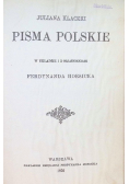Pisma Polskie 1902 r.