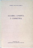 Algebra liniowa z geometrią
