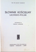 Słownik kościelny łacińsko polski