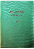 Lekcjonarz Mszalny Tom V