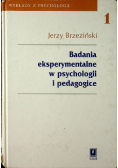 Badania eksperymentalne w psychologii i pedagogice