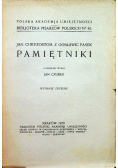 Pamiętniki 1929 r.