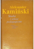 Studia i szkice pedagogiczne