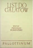 List do Galatów Wstęp Przekład Komentarz