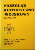 Przegląd historyczno wojskowy rok LII Nr 2 / 00