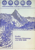 Kronika dawnego Zakopanego z lat 1848 - 1890