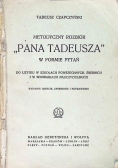 Metodyczny rozbiór Pana Tadeusza w formie pytań 1925 r.