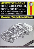 Mercedes Benz Owners Workshop Manual