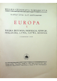 Wielka Geografia Powszechna Europa Tom I 1936 r.