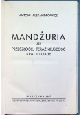 Mandżuria 1937 r.