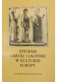 Epigram Grecki i Łaciński w kulturze Europy