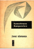 Znaki równania