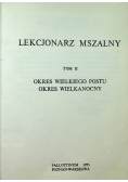 Lekcjonarz mszalny Tom 2