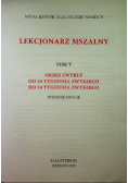 Lekcjonarz mszalny Tom V