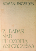 Z badań nad Filozofią Współczesną
