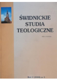 Świdnickie studia teologiczne  Rok V Nr 5