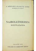 Najboleśniejsza Rozważania 1936 r.