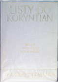 Listy do Koryntian Wstęp przekład komentarz