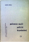 Podstawy nauki polityki kryminalnej