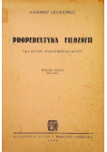 Propedeutyka filozofii 1948 r.