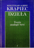 Krąpiec Dzieła Teoria analogii bytu