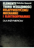 Elementy teorii względności relatywistycznej mechaniki i elektrodynamiki