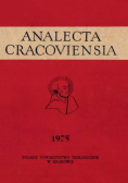 Analecta Cracoviensia Tom VII