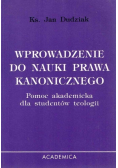 Wprowadzenie do nauki prawa kanonicznego