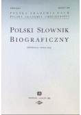 Polski słownik biograficzny Zeszyt 168