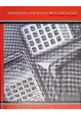 Mathematics for management and finance