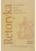 Retoryka dla studentów historii politologii i dziennikarstwa