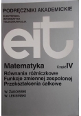 Matematyka część IV