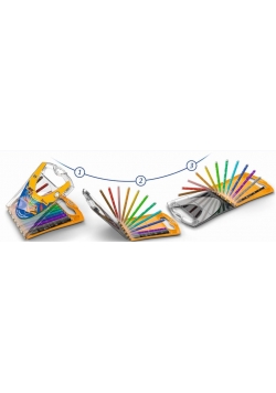 Flamastry Kid Couleur 12 kolorów BIC