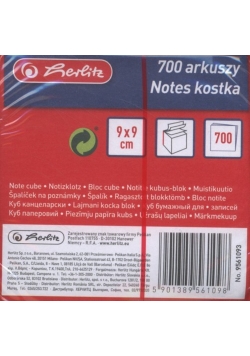 Notes kostka 700 arkuszy tęczowy
