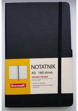 Notes A5/80 kratka Roma czarny