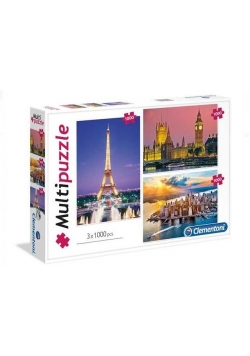 Multipuzzle Miasta 3x1000