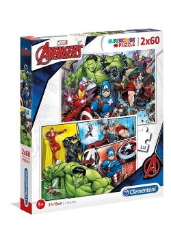 Puzzle Supercolor The Avengers 2x60