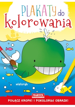 Plakaty do kolorowania Wieloryb