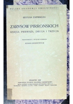 Zarysów Pirrońskich 1931 r.