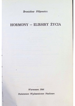 Hormony eliksiry życia