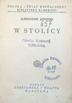 W Stolicy 1934 r.