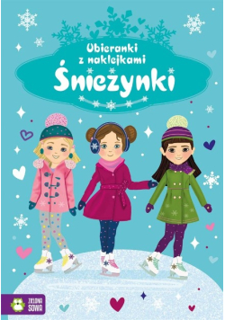 Naklejkowe ubieranki. Śnieżynki