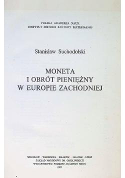 Moneta i obrót pieniężny w Europie Zachodniej