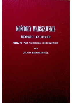 Kościoły  warszawskie rzymsko - katolickie