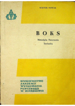 Boks Metodyka Nauczania Technika