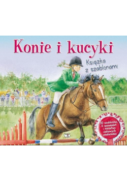 Książeczka z szablonami konie i kucyki