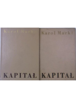 Kapitał Tom I i II