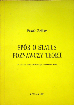Spór o status poznawczy teorii