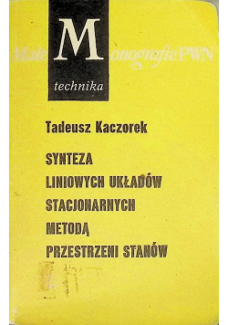 Synteza liniowych układów stacjonarnych metodą przestrzeni stanów