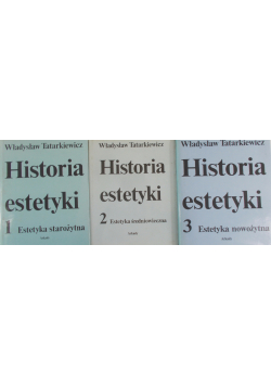 Historia estetyki Tom 1 do 3